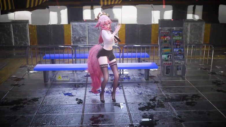 MikuMotion: [mmd] Uniforma kancelářské dámy; Tužka Sukně; Krajka Tanga; Tajemník