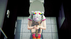 Waifu club 3D: Streamer melancap batang awak di tandas