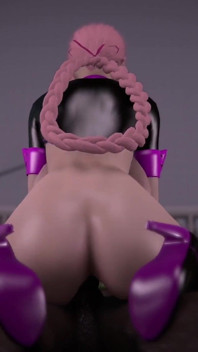 以像素雕刻：3D 美女与 bigtits - 3D 动画