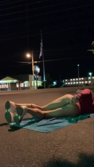 CindieLove: Wild risky outdoor anal dildo sexy sissy exhibitionist