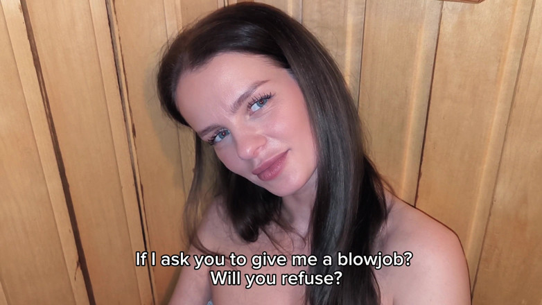 S-Wife Katy: Ho visto una bellissima ragazza in una sauna pubblica e...
