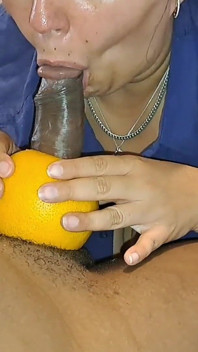 Wild English Bbw BBC Nata4sex Amazing Fruit Sex Multiple Orgasm Cumshot