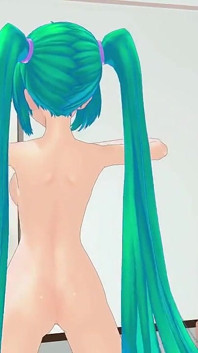 Miku Hatsune नग्न नृत्य विजेता गीत वोकलॉयड एमएमडी 3डी पन्ना बालों का रंग संपादित करें smixix