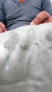 Satin Silk Handjob Porn - Dick Head Rub with Satin Silky Yellow Print Suit of Stepsister (83)