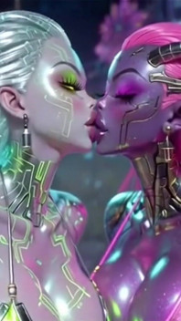 SchÃ¶ne aliens küssen auf schöner musik, Ai Animation