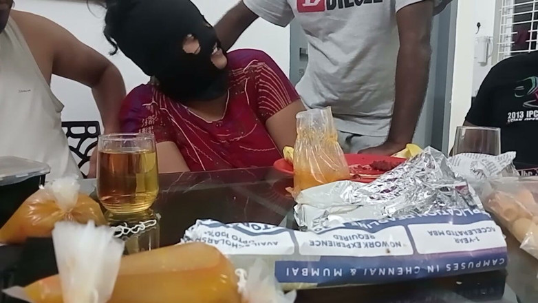 Priya aunty: Dining Table Hot Dirty Foreplay Talking