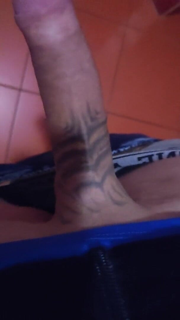 Hard big Tatooed cokk!: O papa!