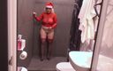 Lady Rose pee pee: 雪中少女酒店厕所。