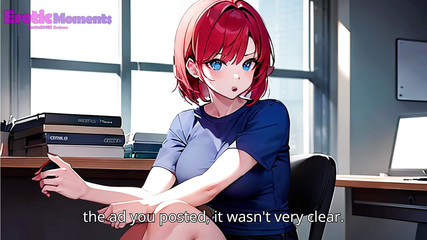 Erojano: POV-vorstellungsgespräch mit zwei mädchen