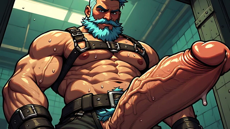 Erotic Man: ผู้ชายระเบิดศิลปะ Ai อีโรติกในชุดเทียมหนัง