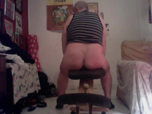 B A Bear: Stripping Wanking Dildo Fat Ass Pig