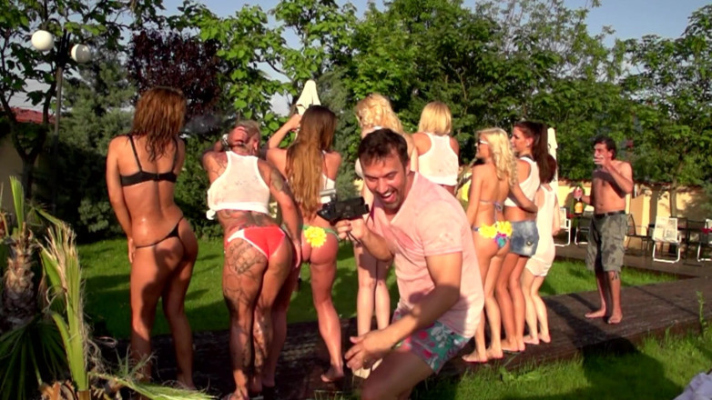 Fuck Cumshot Party: Seks berkumpulan tembusan berganda luar – pesta kongkek liar