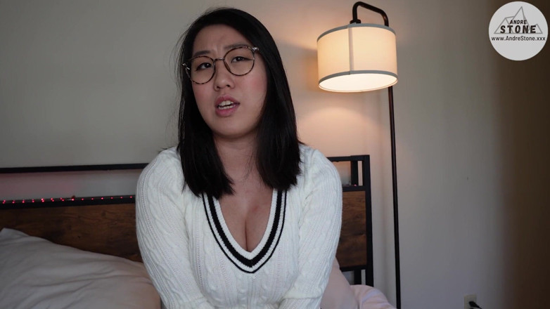 Andre Stone: Shy Nerdy Asian Girlfriend Tofu Is a Secret Nympho