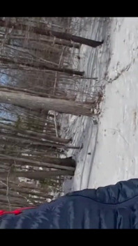Guy Showing off Cock Pissing While X Country Skiing