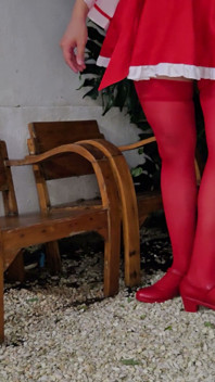 Sluty Miko Sissy Kanisa Część 3: Dick Grać na świeżym powietrzu w skalnym ogrodzie