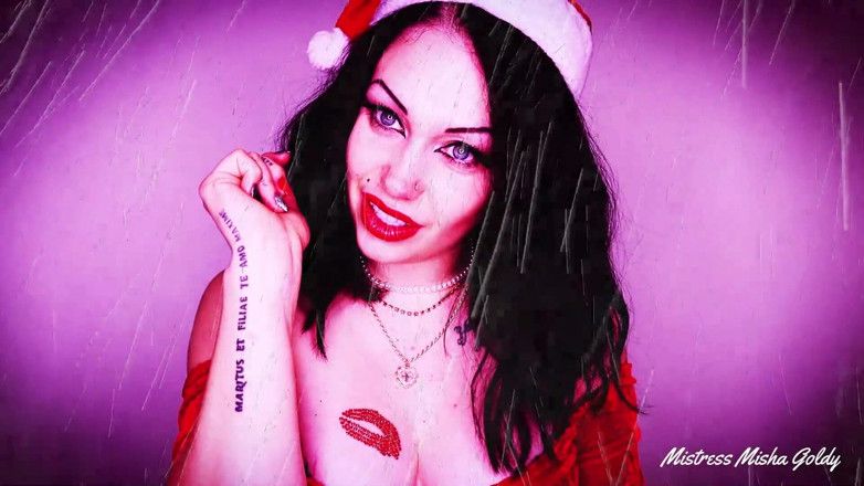 Goddess Misha Goldy: Ruin your orgasm, ruin your life! Christmas wishes JOi