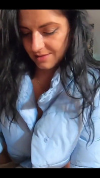 Eu amo filmar nesta jaqueta Sky Blue
