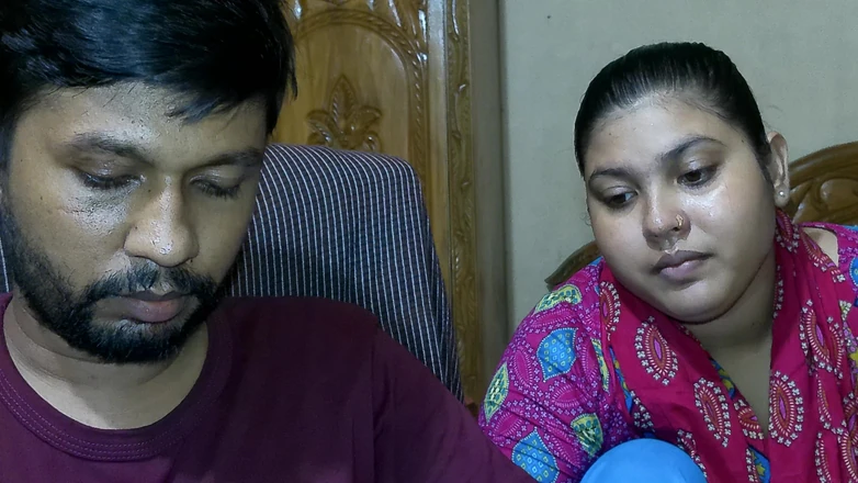 Desivideo: Newly Marriage Couple Wife Husband Friend Indian Village