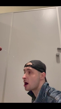 Gay Skinhead Kinkysirius Take a Gold Shower Public Toilet