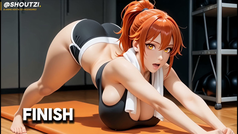 Shoutzi Anime Hentai3D Uncensored: Rina The Sweaty ยิมสาวร่าน Harem Nelson Squat Rack ท่าหมากดเย็ดท่าหมา 4k120
