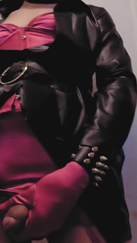 Fetis Leather Bunny Suck Big Dick Mask Pink Dress BDSM Boots Hot Sexy