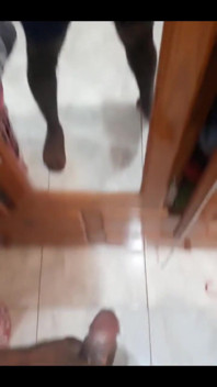 Masturbating in Front of Mirror