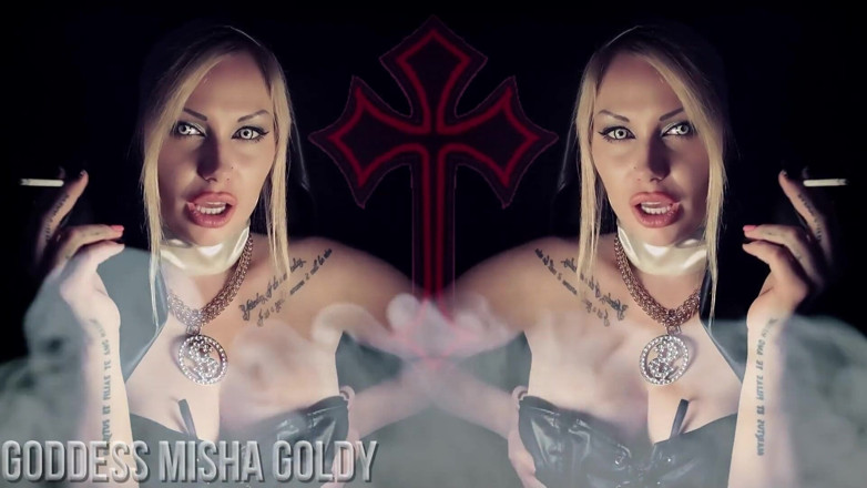 Goddess Misha Goldy: You will be in hell if I'm your reason to...