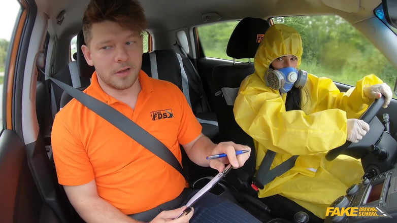 Fake Driving School: Take off My Hazmat Suit and Fuck Me