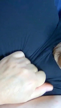 Another View of My Jerking My Smooth Cock