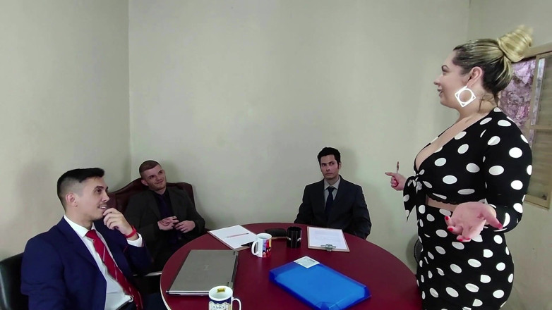 Suzie Slut Official - Hetero: Naughty Secretary Closing Contract with Bosses