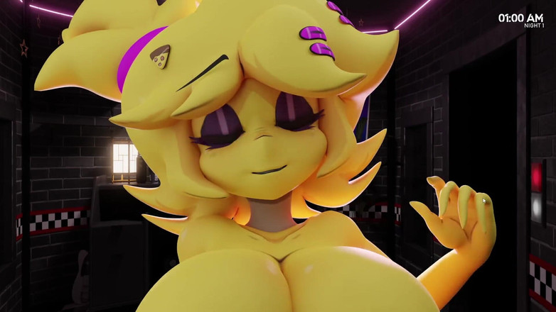 LewdArcade: П'ять ночей в аніме 3d порно гра [частина 01] секс гра