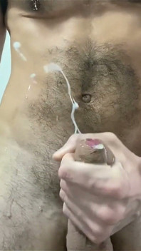 Riesiger solo-cumshot