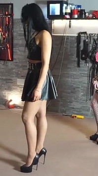 Femdom Ballbusting Challenge with Hot Mistresses