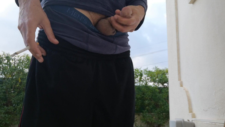 Rafael Torreano: Early Morning Jerkoff Outside in the Garden