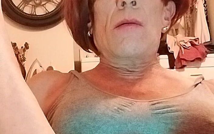 BriannaSlut: Sexy Mature Crossdresser Has Toy Play