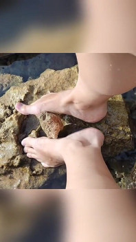 Footjob in the Sea