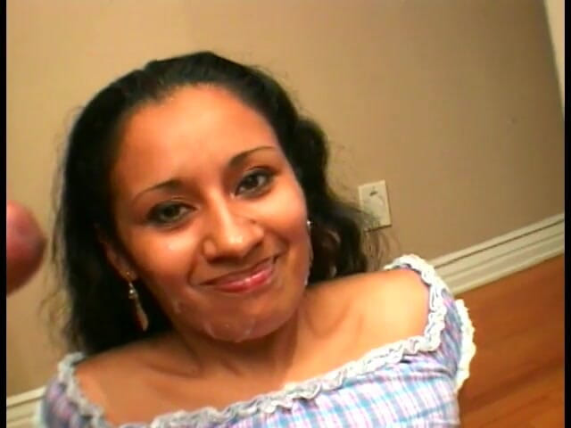 First Black Sexperience: Hairy Latina in stockings sucks and fucks black cock