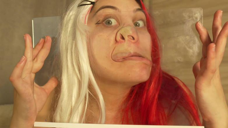 AmayaMori: Cabaran hidung babi - keseronokan sudut pandangan pertama kaca