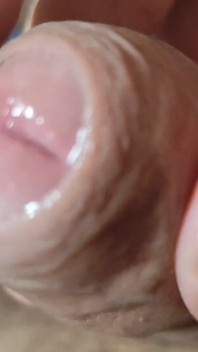 Straight Grandpa Pumping His Strong Cock Full of Pre Cum.