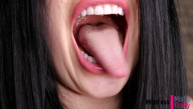 Goddess Misha Goldy: Cum with me everyday during 1 month! Day 13 - Mouth fetish