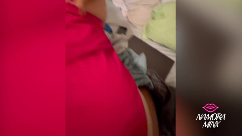 Namora Minx: Sexy BBW taking dick in her nightgown