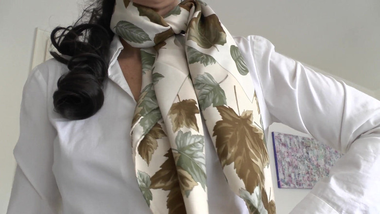 Lady Victoria Valente: Silk Scarf Fashion Show, JOI, Lady Victoria Valente