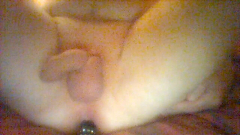 Pellefnatt: Masturbate my cock with dildo in ass