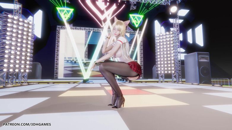 3D-Hentai Games: I Ren - kont - ahri sexy striptease