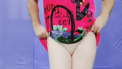 Kitty_Cross: Pussy Licker. Ladyboy Hot Oholená kundička a malý penis