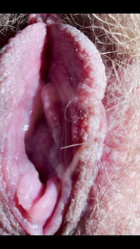 Open Pink Pussy Full of Grool