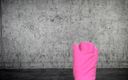 Ari Kajira: Arikajira unsichtbare rosa gummihandschuhe
