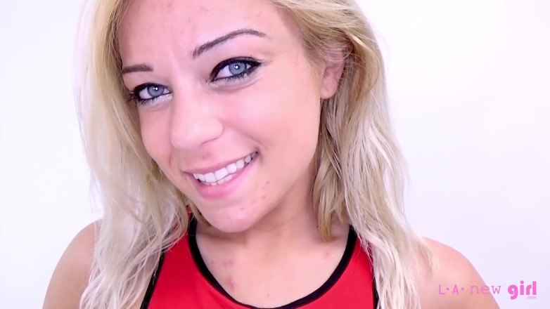 L.A. New Girl: Slutty Blonde with big tits fucks &amp; gets facial at audition