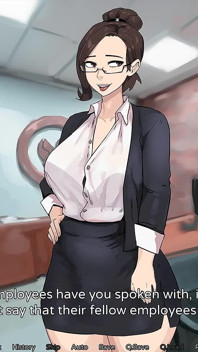 Hazelnut Latte: madura milf travesti mamada y corrida en su oficina - episodio 14