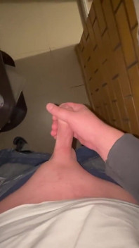A Guy Masturbates His Penis on a Balcony and Films It Close-up.